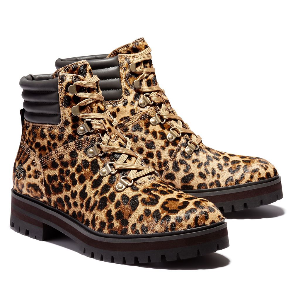 Botas Con Cordones Timberland Argentina Mujer - London Square - Marrones/Negras - VAZIUC-810